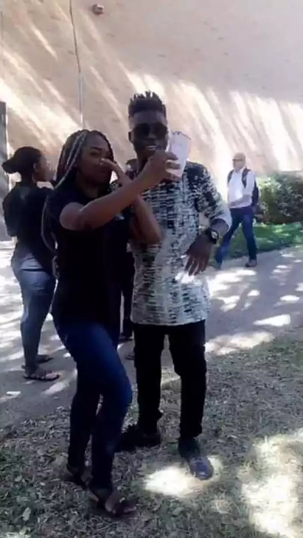 VIDEO: Reekado Bank Visits London University As Students Twerk & Dance For Him [WATCH]